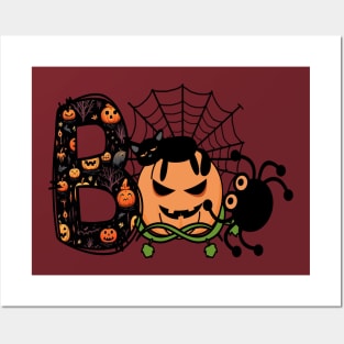 Boo Bees Ghost Halloween Posters and Art